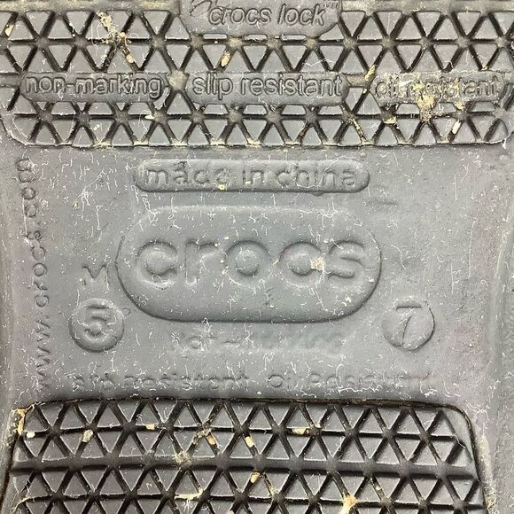 CROCS BISTRO SLIP RESISTANT BLACK RPUND TOE WOMEN’s WORK CLOG SZ 7 - Picture 9 of 9